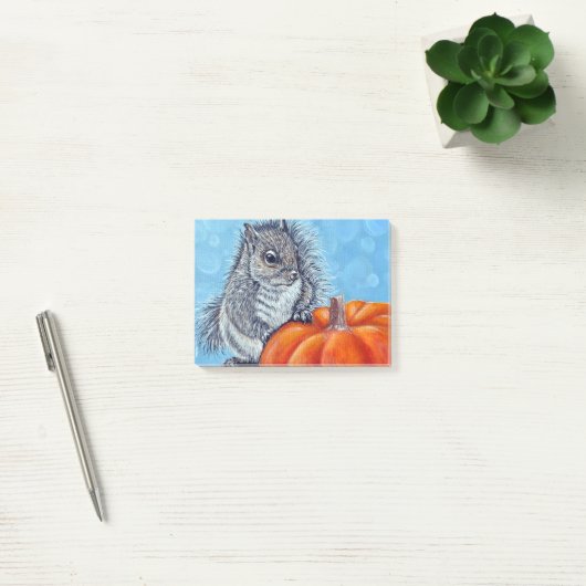 Post-it® Peinture Citrouille écureuil (Bureau)