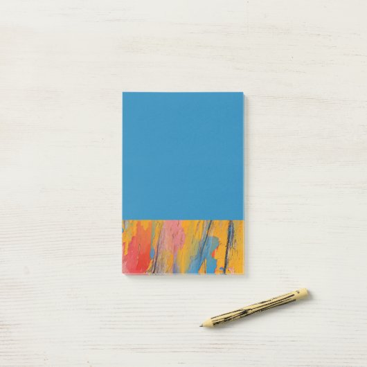 Post-it® Peinture colorée (Sur un bureau)