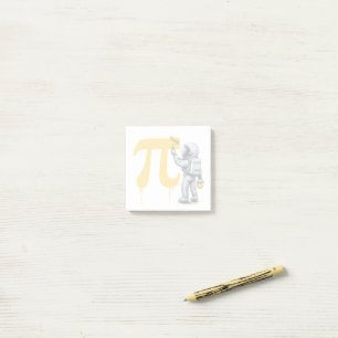Post-it® Peinture d'astronaute cool symbole pi jour de Pi