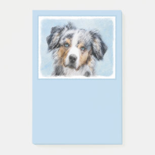 Post-it® Peinture de berger américaine miniature - Chien Ar