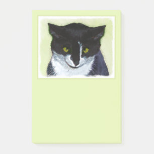 Post-it® Peinture de chat Tuxedo - Cute Original Cat Art