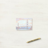 Post-it® Peinture de Golden Gate Bridge (Sur un bureau)