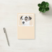Post-it® Peinture de Jack Russell Terrier de pasteur - art (Bureau)