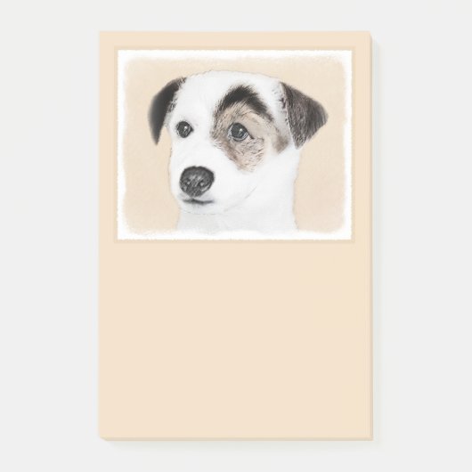 Post-it® Peinture de Jack Russell Terrier de pasteur - art (Devant)