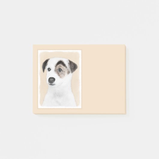 Post-it® Peinture de Jack Russell Terrier de pasteur - art (Devant)