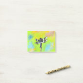 Post-it® Peinture de libellules chatoyante (Sur un bureau)