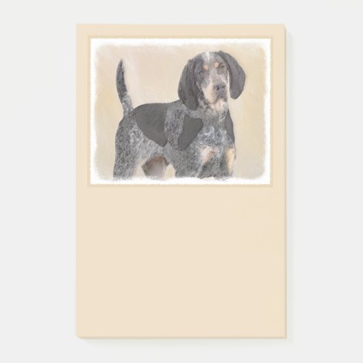 Post-it® Peinture de linge bluetick - mignon chien original (Devant)