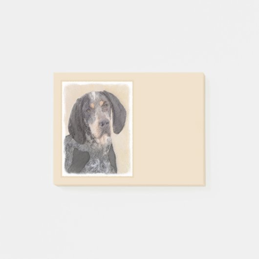 Post-it® Peinture de linge bluetick - mignon chien original (Devant)