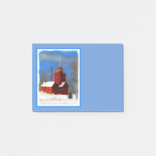 Post-it® Peinture de phare rouge - Art original