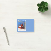 Post-it® Peinture de phare rouge - Art original (Bureau)
