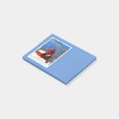 Post-it® Peinture de phare rouge - Art original (Incliné)