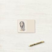 Post-it® Peinture de Saluki (Faune) - Cute Original Chien A (Sur un bureau)