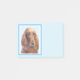 Post-it® Peinture de Setter irlandaise - Beau art original 