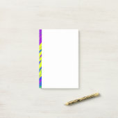 Post-it® Peinture de Spray Mardi Gras Bleu (Sur un bureau)