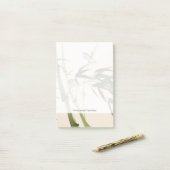 Post-it® Peinture de style oriental, branches de bambou (Sur un bureau)