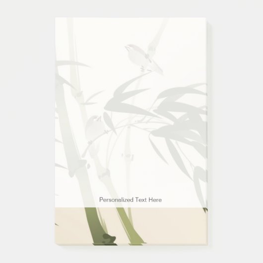 Post-it® Peinture de style oriental, branches de bambou (Devant)