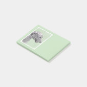 Post-it® Peinture de Wolfhound irlandais - Joli art origina (Incliné)