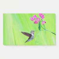 Peinture des colibris et des petits pois