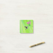 Post-it® Peinture des colibris et des petits pois (Sur un bureau)