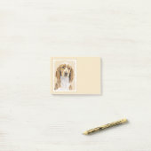 Post-it® Peinture d'espagnol Welsh Springer - Art original (Sur un bureau)