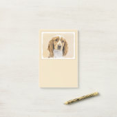 Post-it® Peinture d'espagnol Welsh Springer - Art original (Sur un bureau)