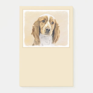 Post-it® Peinture d'espagnol Welsh Springer - Art original