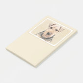 Post-it® Peinture galloise Terrier - Cute Original Chien Ar (Incliné)