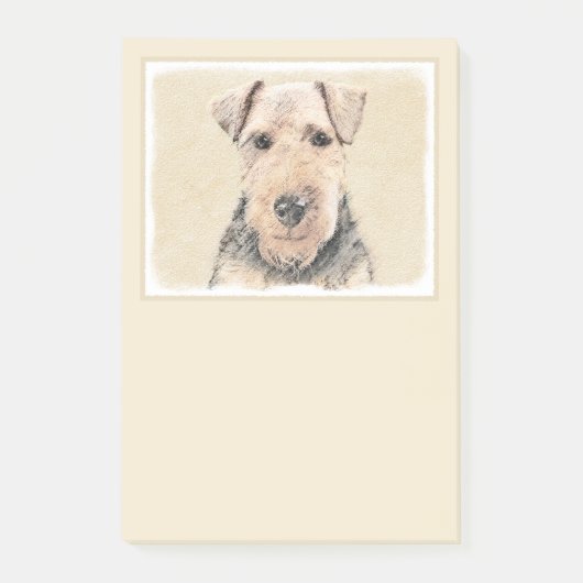 Post-it® Peinture galloise Terrier - Cute Original Chien Ar (Devant)