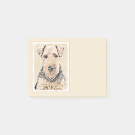 Post-it® Peinture galloise Terrier - Cute Original Chien Ar (Devant)