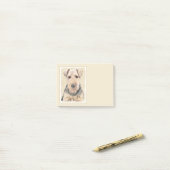 Post-it® Peinture galloise Terrier - Cute Original Chien Ar (Sur un bureau)