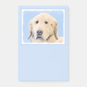 Post-it® Peinture Golden Retriever - Joli art original chie
