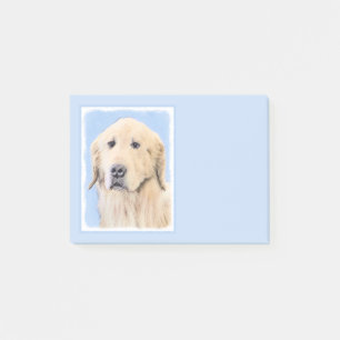 Post-it® Peinture Golden Retriever - Joli art original chie