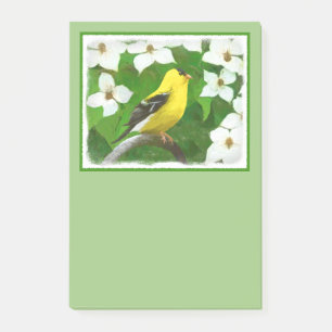 Post-it® Peinture Goldfinch - Cute Original Chien Art