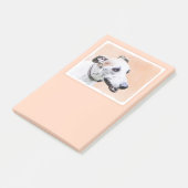 Post-it® Peinture Greyhound - Cute Original Chien Art (Incliné)