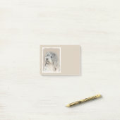 Post-it® Peinture Havanaise (Gold Sable) - Art Chien origin (Sur un bureau)