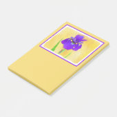 Post-it® Peinture Iris à pois pourpre - Chien original mign (Incliné)