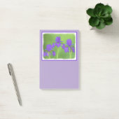 Post-it® Peinture Iris Violet - Art Fleur Originale (Bureau)