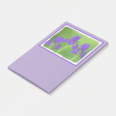 Post-it® Peinture Iris Violet - Art Fleur Originale (Incliné)