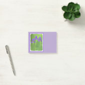 Post-it® Peinture Iris Violet - Art Fleur Originale (Bureau)
