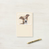 Post-it® Peinture italienne Greyhound - Cute Original Chien (Sur un bureau)