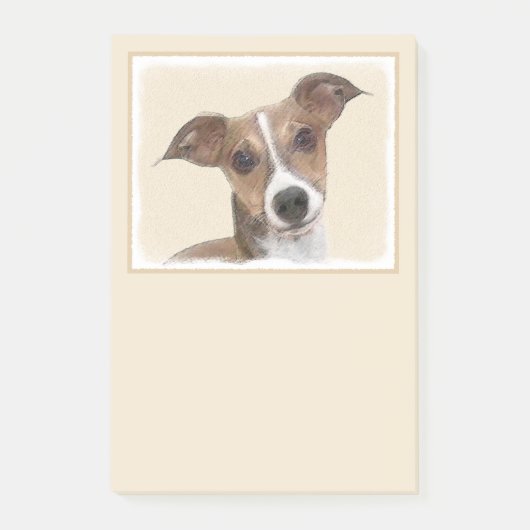 Post-it® Peinture italienne Greyhound - Cute Original Chien (Devant)