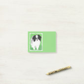 Post-it® Peinture japonaise de chiot - Art original de chie (Sur un bureau)