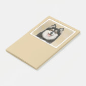 Post-it® Peinture Lapphund Finlandaise - Joli art original (Incliné)