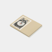 Post-it® Peinture Lapphund Finlandaise - Joli art original  (Incliné)