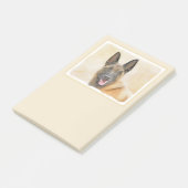 Post-it® Peinture Malinoise belge - Cute Original Chien Art (Incliné)