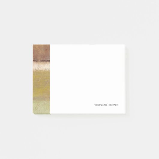 Post-it® Peinture moderne dans des tons de la terre par le (Devant)