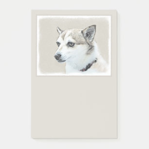 Post-it® Peinture norvégienne Lundehund - Art original chie