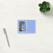 Post-it® Peinture Nuthatch à poitrine blanche Art original (Bureau)