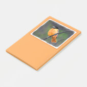 Post-it® Peinture Oriole - Art Oiseau Original (Incliné)