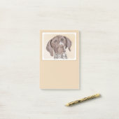 Post-it® Peinture pointeur germanique - Art original (Sur un bureau)